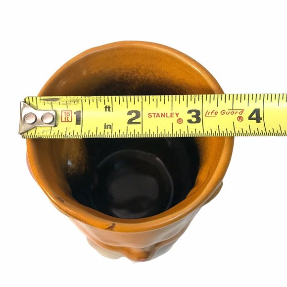 Orange Fox Hand Warmer Coffee Cup Mug Gift Craft 16 oz. Right Hand Pocket - Picture 10 of 13